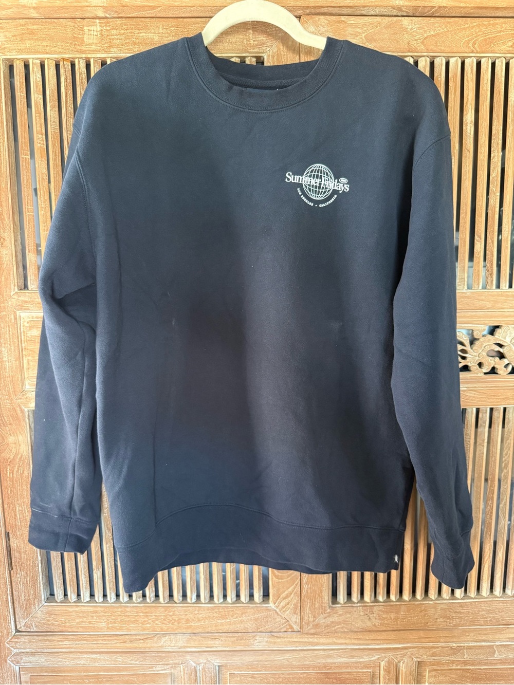 Summer Fridays Black Crewneck